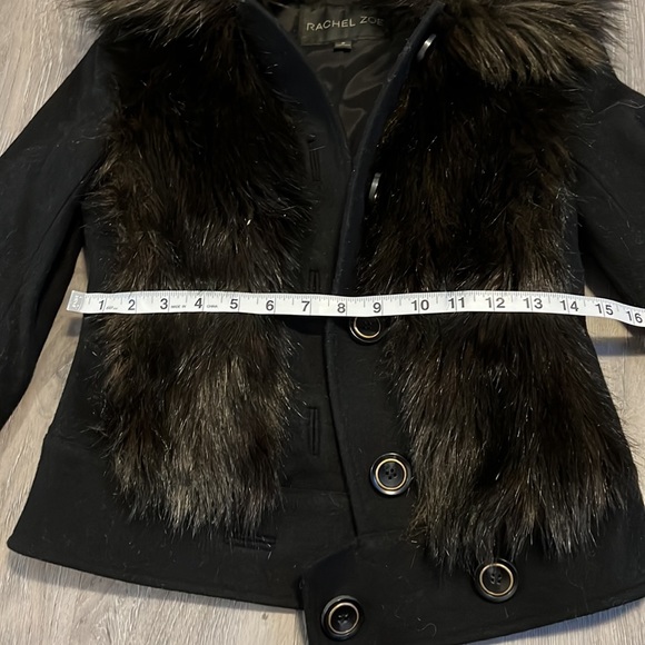 Rachel Zoe fur jacket. Size 0 - Picture 6 of 10